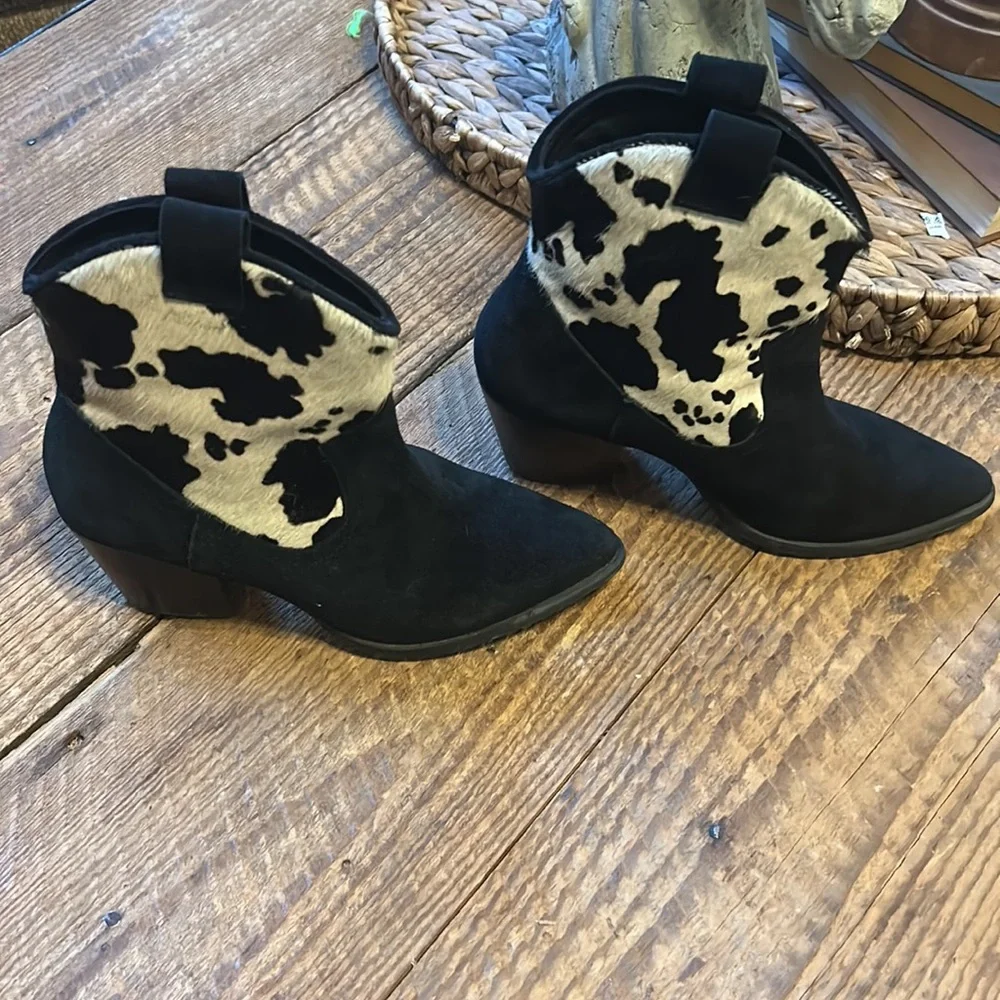 Nasty Gal Cow Does It Feel Suede Pony Hair Boots